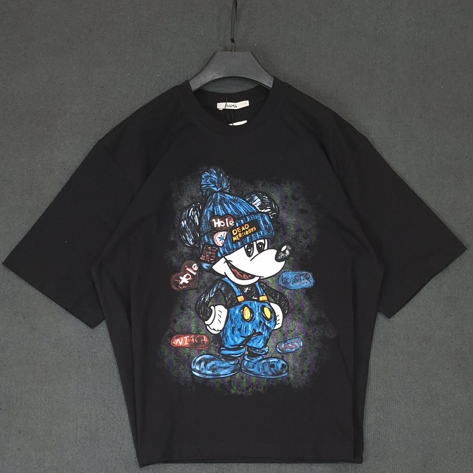 تیشرت زنانه mickey mouse لانگ پارچه مچینست