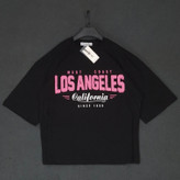 تیشرت زنانه Los Angeles لانگ پارچه مچینست یک رو