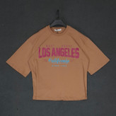 تیشرت زنانه Los Angeles لانگ پارچه مچینست یک رو