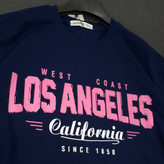 تیشرت زنانه Los Angeles لانگ پارچه مچینست یک رو